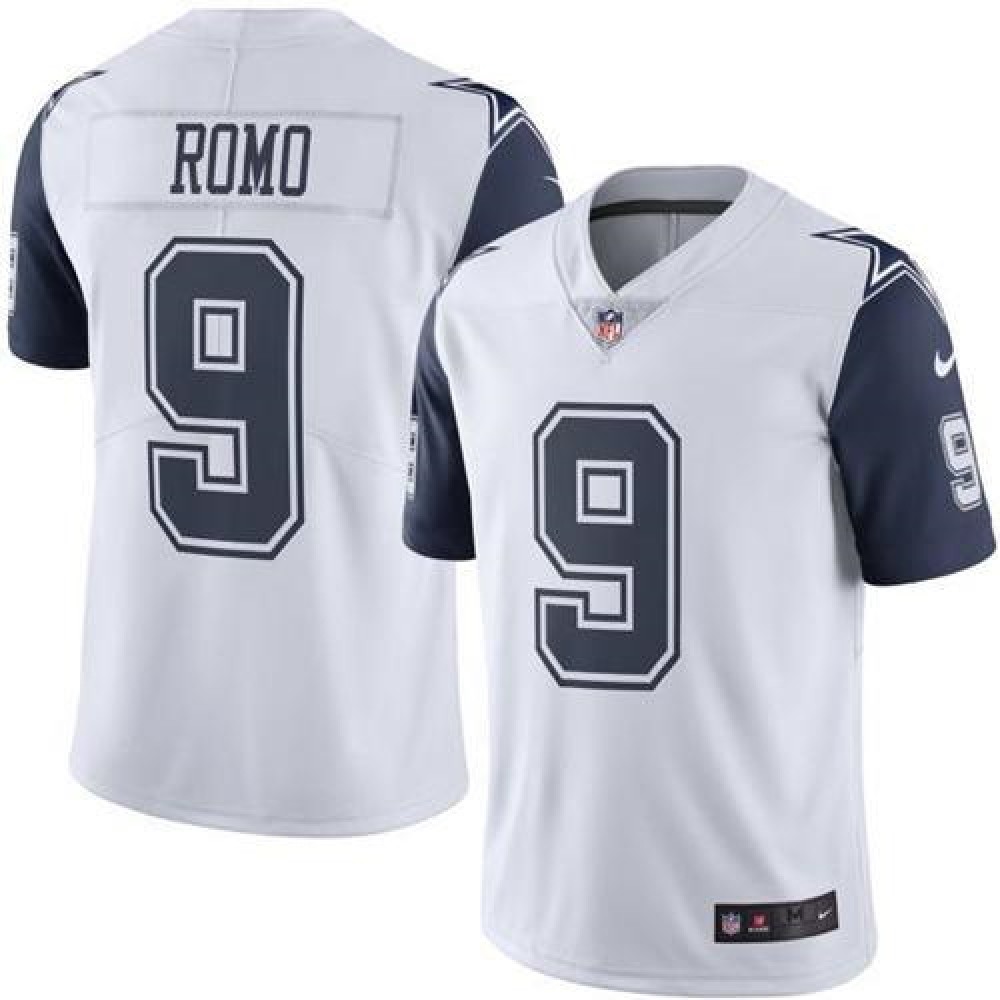 Nike Cowboys #9 Tony Romo White Men's Stitched NFL Limited Rush Jersey Nike Cowboys #9 Tony Romo White Men's Stitched NFL Limited Rush Jersey