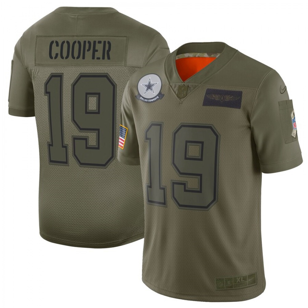Men's Dallas Cowboys #19 Amari Cooper 2019 Camo Salute To Service Limited Stitched NFL Jersey Men's Dallas Cowboys #19 Amari Cooper 2019 Camo Salute To Service Limited Stitched NFL Jersey
