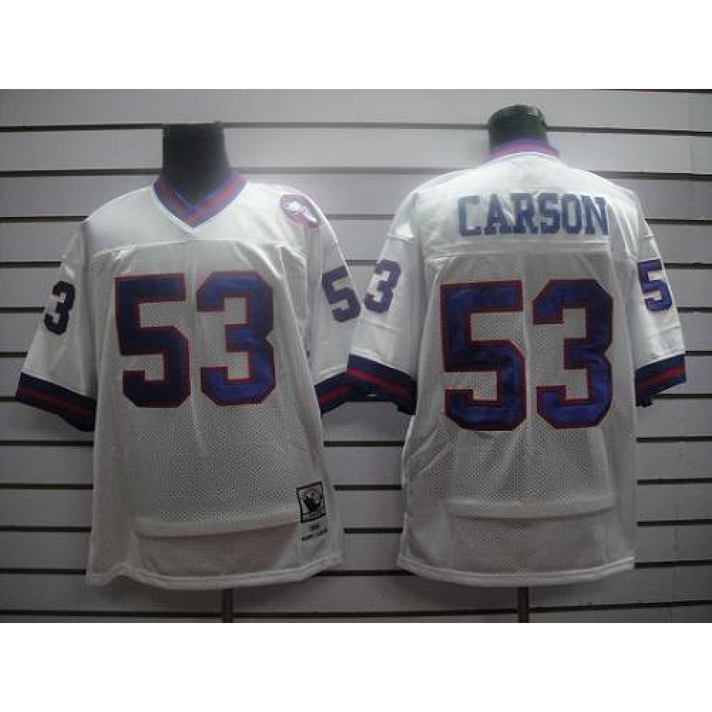 Mitchell and Ness Giants #53 Harry Carson White Stitched NFL Jersey Mitchell and Ness Giants #53 Harry Carson White Stitched NFL Jersey