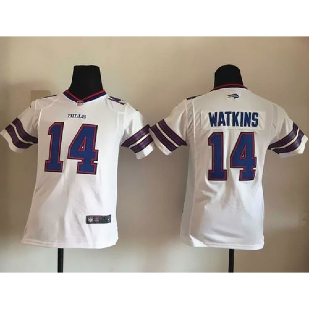 Nike Bills #14 Sammy Watkins White Youth Stitched NFL New Elite Jersey Nike Bills #14 Sammy Watkins White Youth Stitched NFL New Elite Jersey