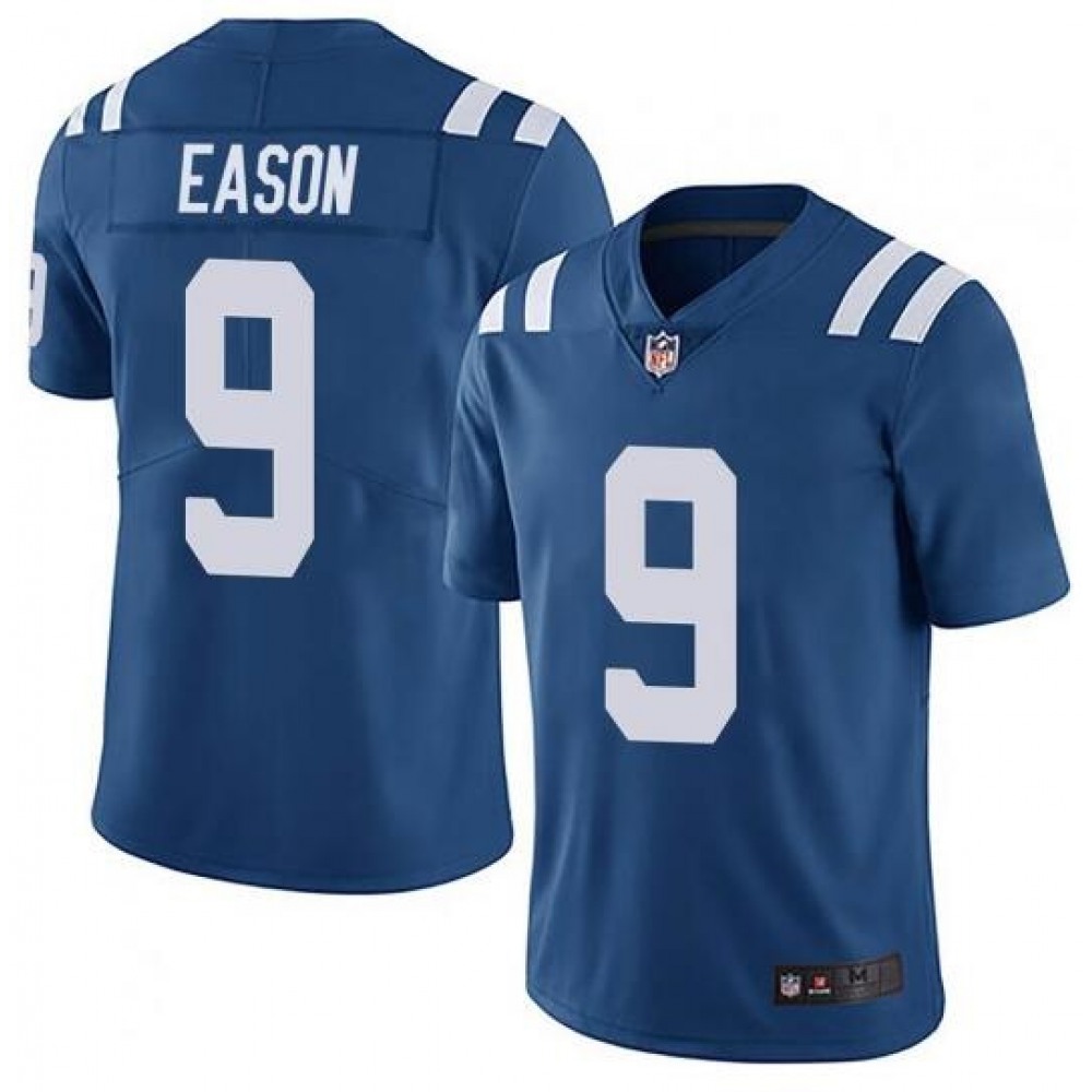 Men's Indianapolis Colts #9 Jacob Eason Blue Stitched Jersey Men's Indianapolis Colts #9 Jacob Eason Blue Stitched Jersey