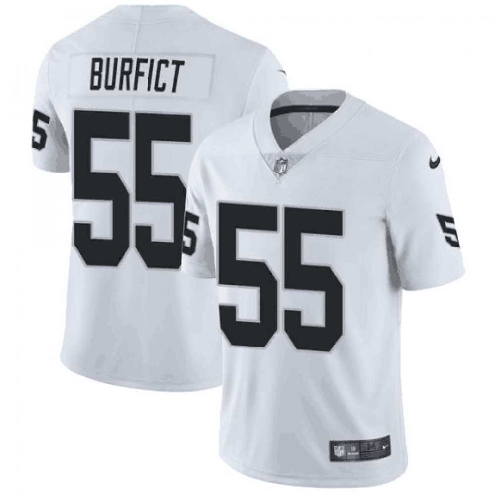 Men's Oakland Raiders #55 Vontaze Burfict White Vapor Untouchable Limited Stitched NFL Jersey Men's Oakland Raiders #55 Vontaze Burfict White Vapor Untouchable Limited Stitched NFL Jersey