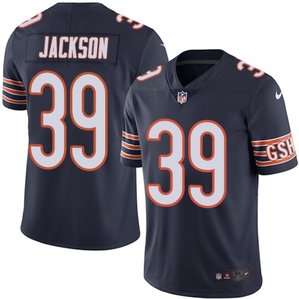 Men's Chicago Bears #39 Eddie Jackson Navy Blue Vapor Untouchable Limited Stitched NFL Jersey Men's Chicago Bears #39 Eddie Jackson Navy Blue Vapor Untouchable Limited Stitched NFL Jersey