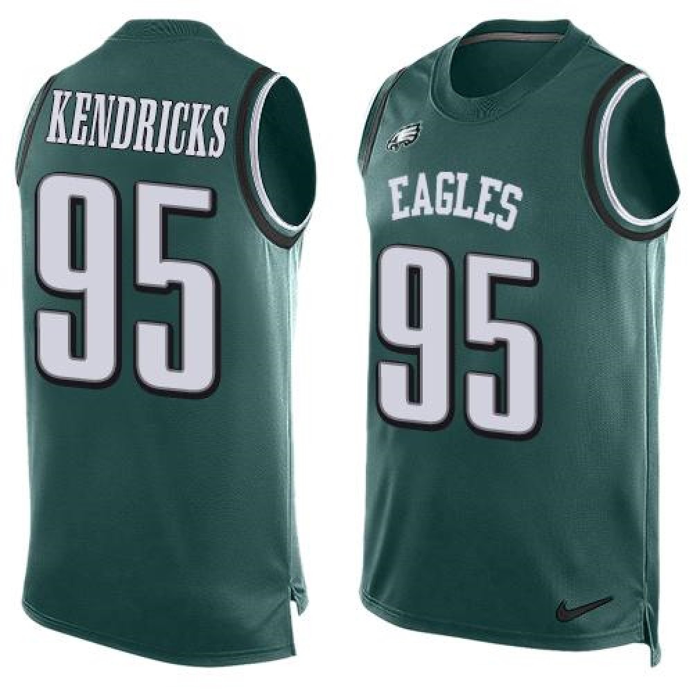 Nike Eagles #95 Mychal Kendricks Midnight Green Team Color Men's Stitched NFL Limited Tank Top Jersey Nike Eagles #95 Mychal Kendricks Midnight Green Team Color Men's Stitched NFL Limited Tank Top Jersey