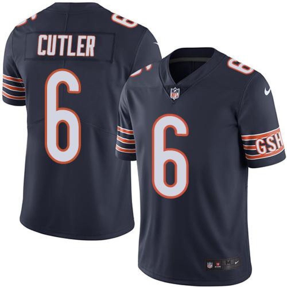 Nike Bears #6 Jay Cutler Navy Blue Youth Stitched NFL Limited Rush Jersey Nike Bears #6 Jay Cutler Navy Blue Youth Stitched NFL Limited Rush Jersey