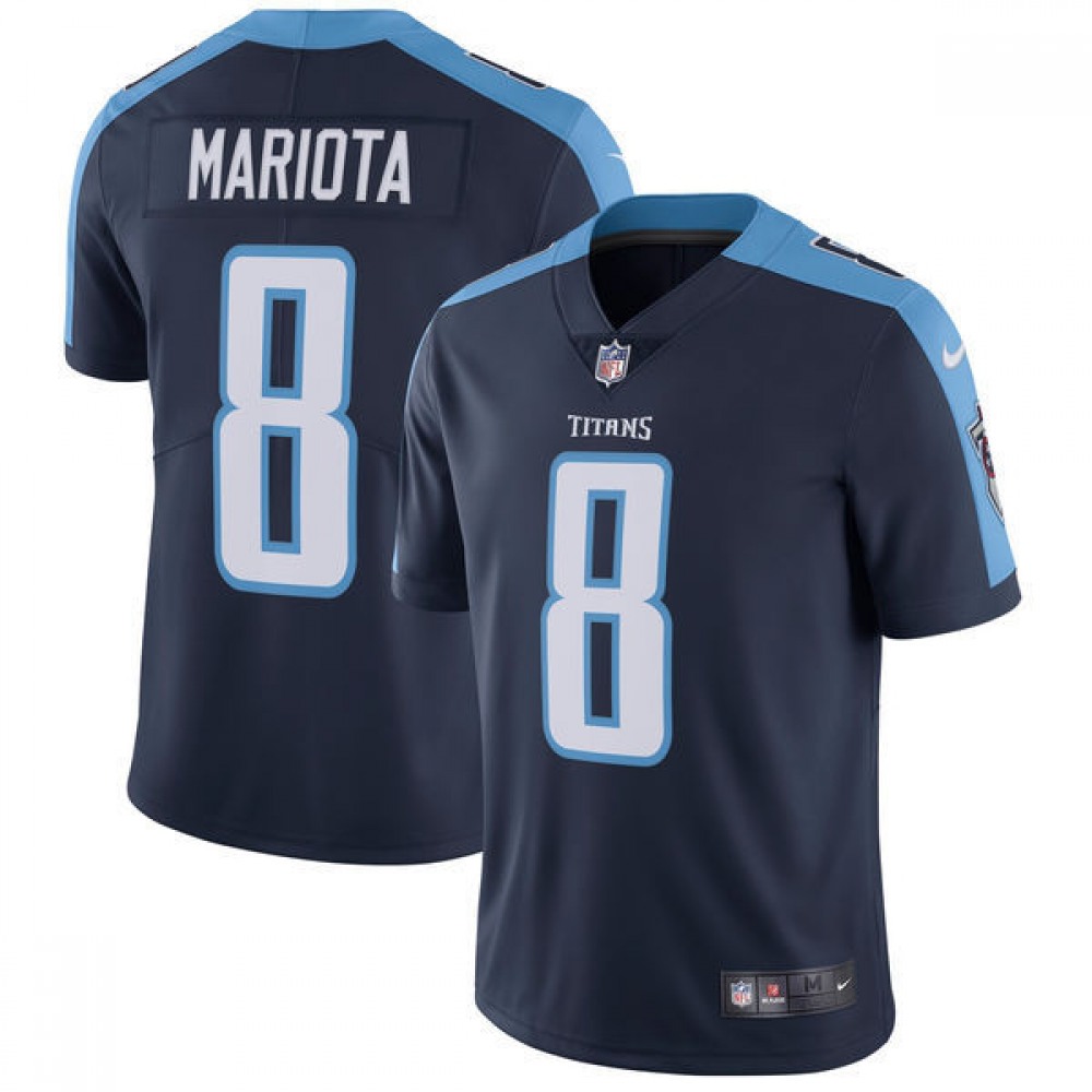 Men's Tennessee Titans #8 Marcus Mariota Nike Navy Vapor Untouchable Limited Stitched NFL Jersey Men's Tennessee Titans #8 Marcus Mariota Nike Navy Vapor Untouchable Limited Stitched NFL Jersey