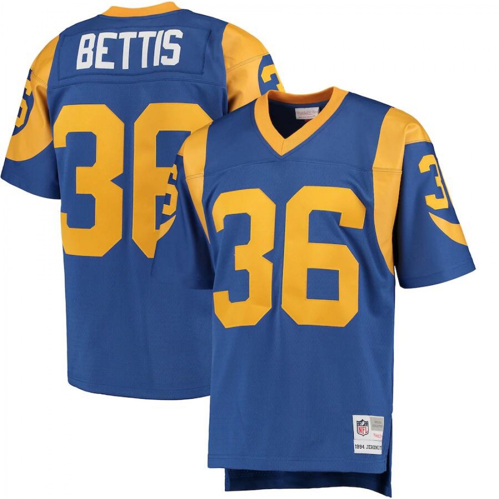 Men's Los Angeles Rams Mitchell & Ness #36 Jerome Bettis Royal Retired Player Legacy Stitched Jersey Men's Los Angeles Rams Mitchell & Ness #36 Jerome Bettis Royal Retired Player Legacy Stitched Jersey