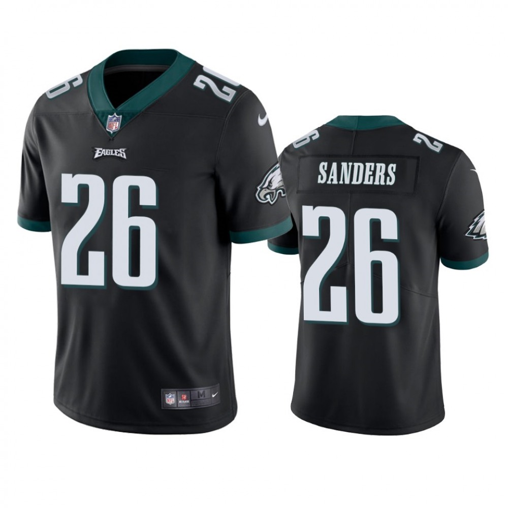 Men's Philadelphia Eagles #26 Miles Sanders Black Vapor Untouchable Limited Stitched Jersey Men's Philadelphia Eagles #26 Miles Sanders Black Vapor Untouchable Limited Stitched Jersey