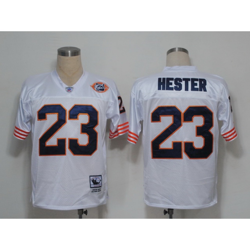 Mitchell and Ness Bears #23 Devin Hester White Big No. Stitched NFL Jersey Mitchell and Ness Bears #23 Devin Hester White Big No. Stitched NFL Jersey