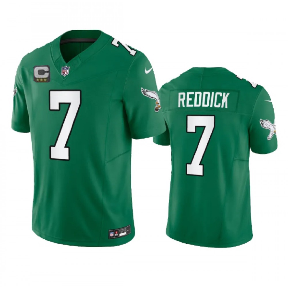 Men's Philadelphia Eagles #7 Haason Reddick Green 2023 F.U.S.E. With 3-star C Patch Vapor Untouchable Stitched Football Jersey Men's Philadelphia Eagles #7 Haason Reddick Green 2023 F.U.S.E. With 3-star C Patch Vapor Untouchable Stitched Football Jersey