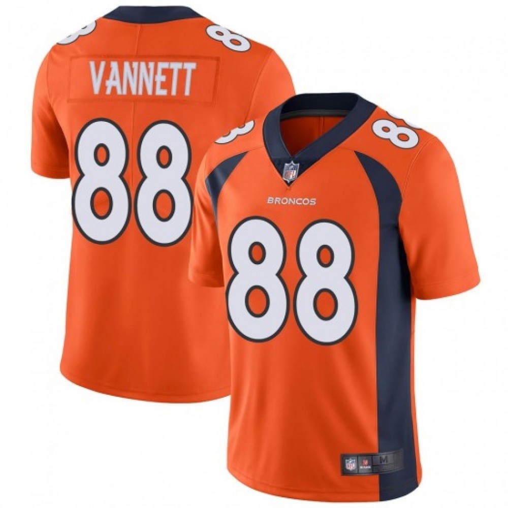 Men's Denver Broncos #88 Nick Vannett Orange Vapor Untouchable Limited Stitched Jersey Men's Denver Broncos #88 Nick Vannett Orange Vapor Untouchable Limited Stitched Jersey