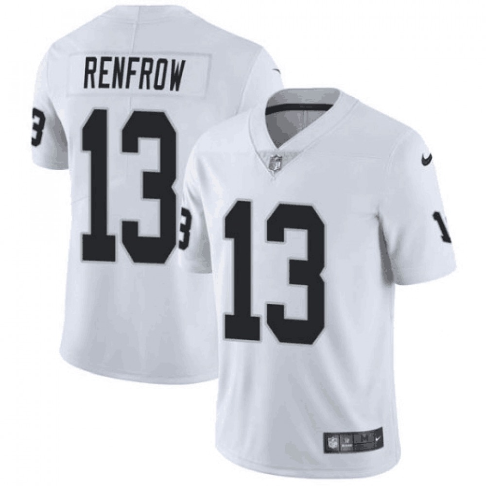 Men's Oakland Raiders #13 Hunter Renfrow White Vapor Untouchable Limited Stitched NFL Jersey Men's Oakland Raiders #13 Hunter Renfrow White Vapor Untouchable Limited Stitched NFL Jersey