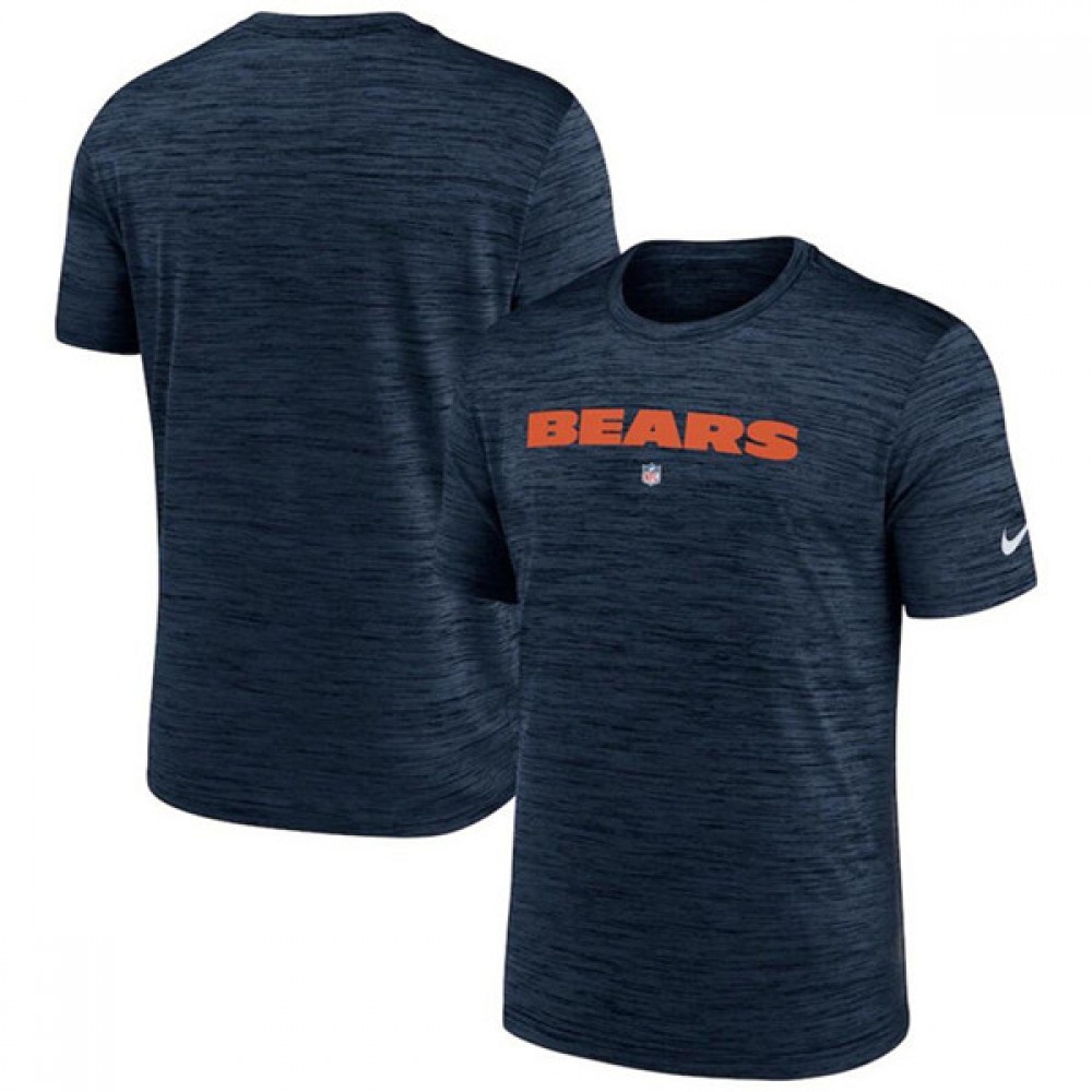 Men's Chicago Bears Navy Chicago Bears Velocity Performance T-Shirt Men's Chicago Bears Navy Chicago Bears Velocity Performance T-Shirt