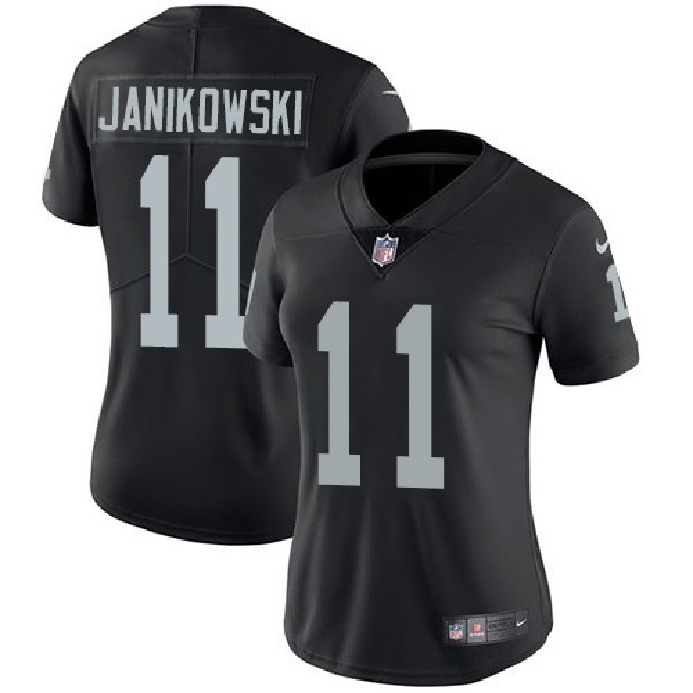 Women's Oakland Raiders #11 Sebastian Janikowski Black Vapor Untouchable Limited Stitched NFL Jersey(Run Small) Women's Oakland Raiders #11 Sebastian Janikowski Black Vapor Untouchable Limited Stitched NFL Jersey(Run Small)