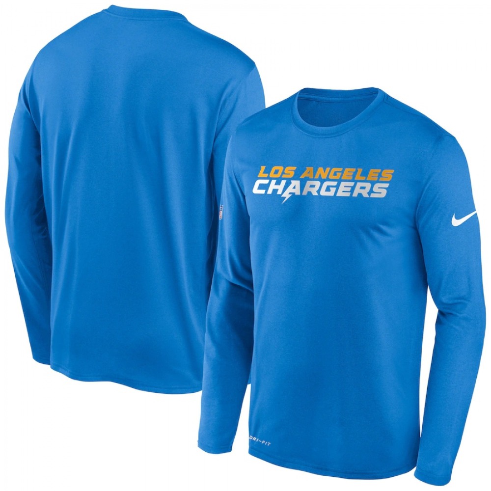 Men's Los Angeles Chargers 2020 Blue Sideline Impact Legend Performance Long Sleeve T-Shirt Men's Los Angeles Chargers 2020 Blue Sideline Impact Legend Performance Long Sleeve T-Shirt