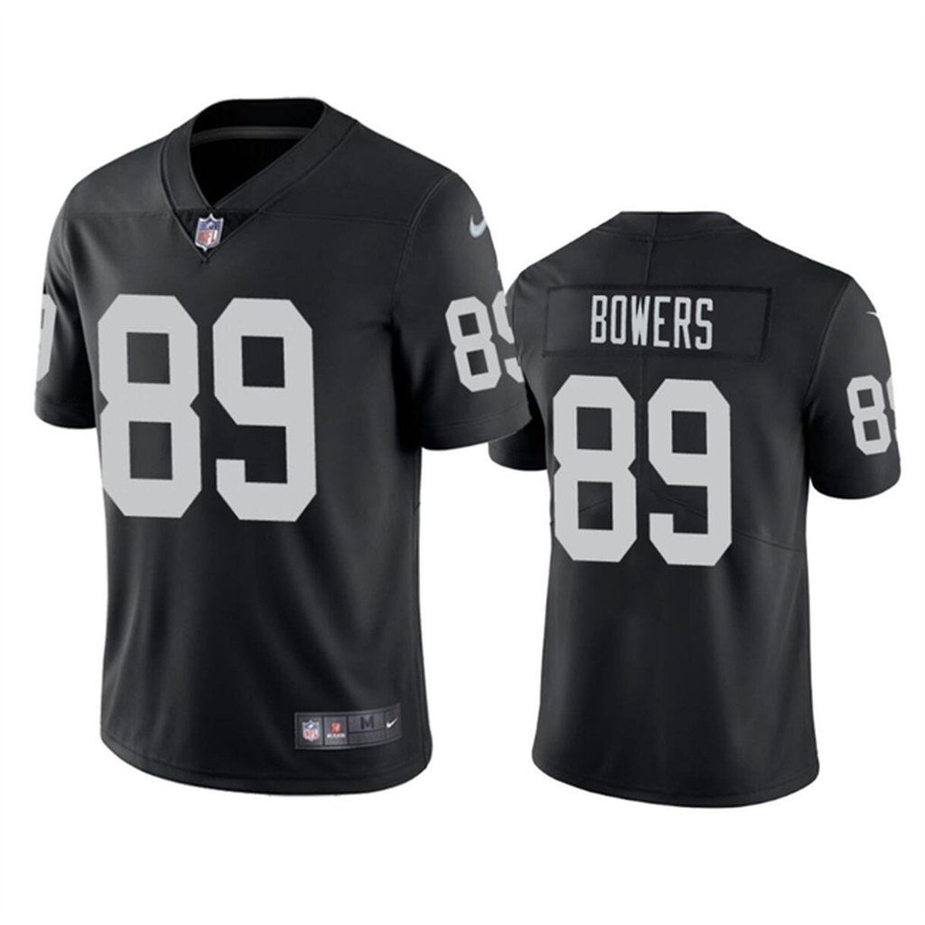 Men's Las Vegas Raiders #89 Brock Bowers Black 2024 Draft Vapor Stitched Football Jersey Men's Las Vegas Raiders #89 Brock Bowers Black 2024 Draft Vapor Stitched Football Jersey