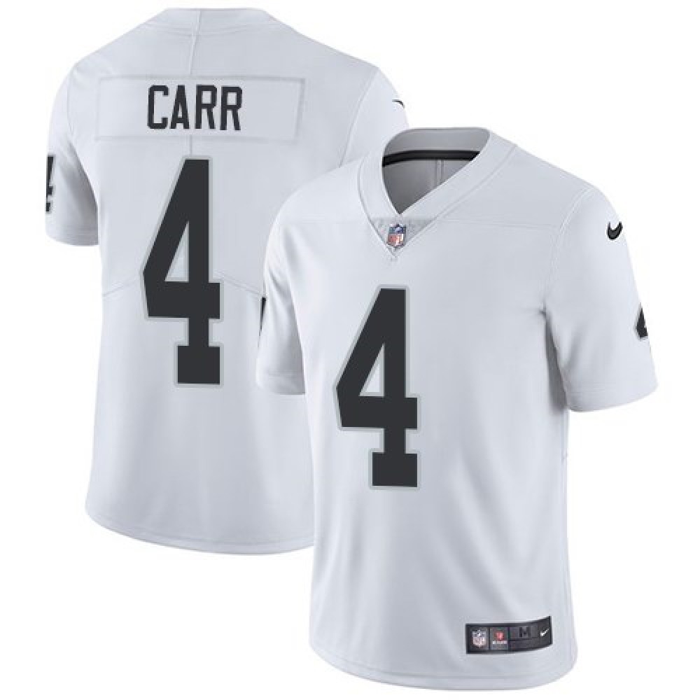 Youth Oakland Raiders #4 Derek Carr White Vapor Untouchable Limited Stitched NFL Jersey Youth Oakland Raiders #4 Derek Carr White Vapor Untouchable Limited Stitched NFL Jersey