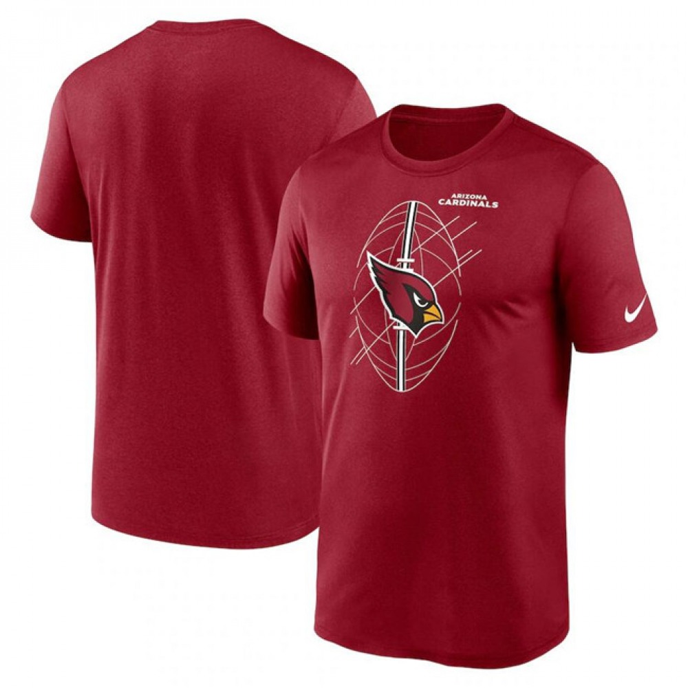 Men's Arizona Cardinals Red Legend Icon Performance T-Shirt Men's Arizona Cardinals Red Legend Icon Performance T-Shirt