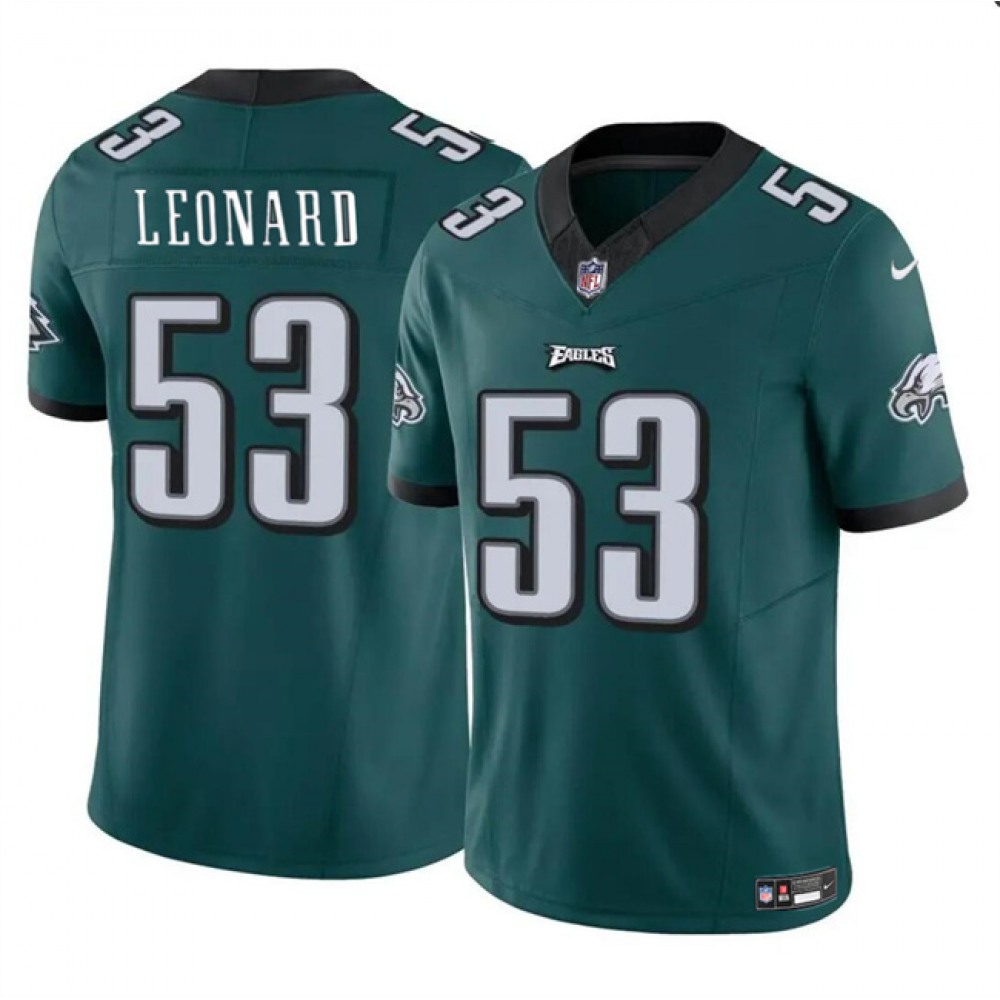 Men's Philadelphia Eagles #53 Shaquille Leonard Green 2023 F.U.S.E. Throwback Vapor Untouchable Limited Stitched Football Jersey Men's Philadelphia Eagles #53 Shaquille Leonard Green 2023 F.U.S.E. Throwback Vapor Untouchable Limited Stitched Football Jersey