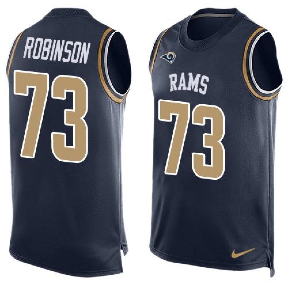 Nike Rams #73 Greg Robinson Navy Blue Team Color Men's Stitched NFL Limited Tank Top Jersey Nike Rams #73 Greg Robinson Navy Blue Team Color Men's Stitched NFL Limited Tank Top Jersey