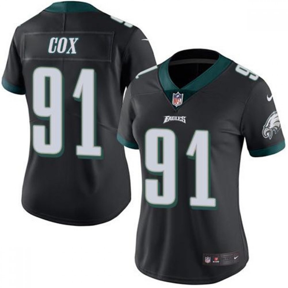 Women's Philadelphia Eagles #91 Fletcher Cox Black Vapor Untouchable Limited Stitched Football Jersey(Run Small) Women's Philadelphia Eagles #91 Fletcher Cox Black Vapor Untouchable Limited Stitched Football Jersey(Run Small)