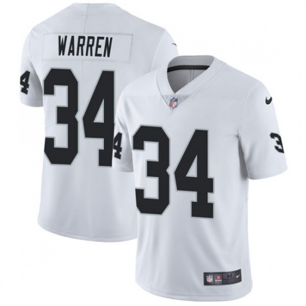 Men's Oakland Raiders #34 Chris Warren White Vapor Untouchable Limited NFL Stitched Jersey Men's Oakland Raiders #34 Chris Warren White Vapor Untouchable Limited NFL Stitched Jersey