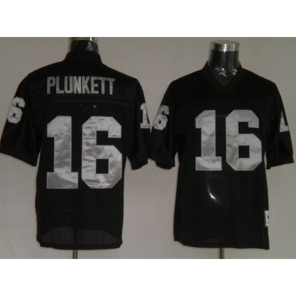Mitchell and Ness Raiders Jim Plunkett #16 Stitched Black NFL Jersey Mitchell and Ness Raiders Jim Plunkett #16 Stitched Black NFL Jersey