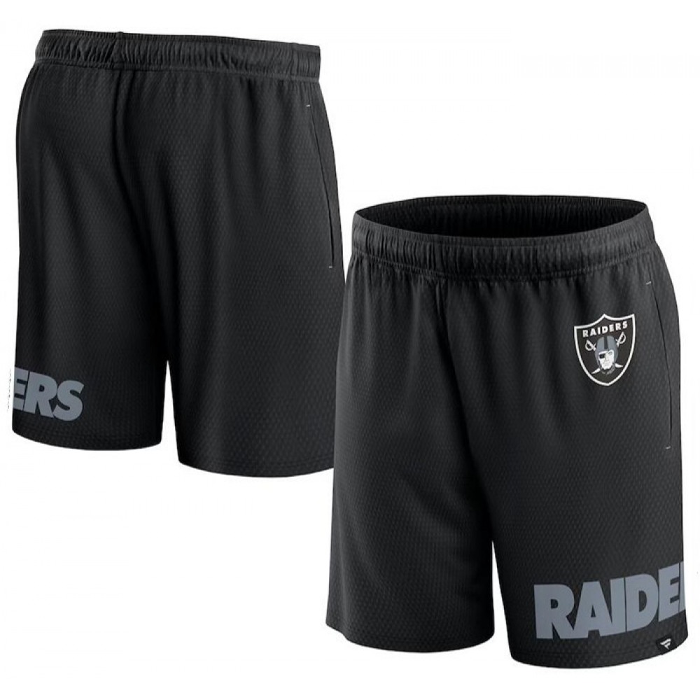 Men's Las Vegas Raiders Black Shorts Men's Las Vegas Raiders Black Shorts