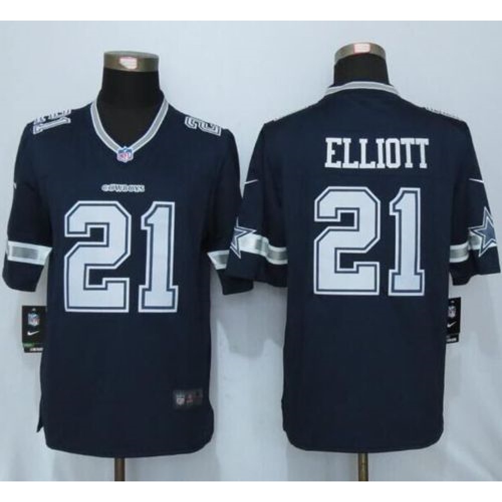 Nike Cowboys #21 Ezekiel Elliott Navy Blue Team Color Men's Stitched NFL Limited Jersey Nike Cowboys #21 Ezekiel Elliott Navy Blue Team Color Men's Stitched NFL Limited Jersey