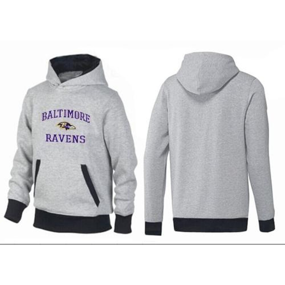 Baltimore Ravens Heart & Soul Pullover Hoodie Grey & Black Baltimore Ravens Heart & Soul Pullover Hoodie Grey & Black