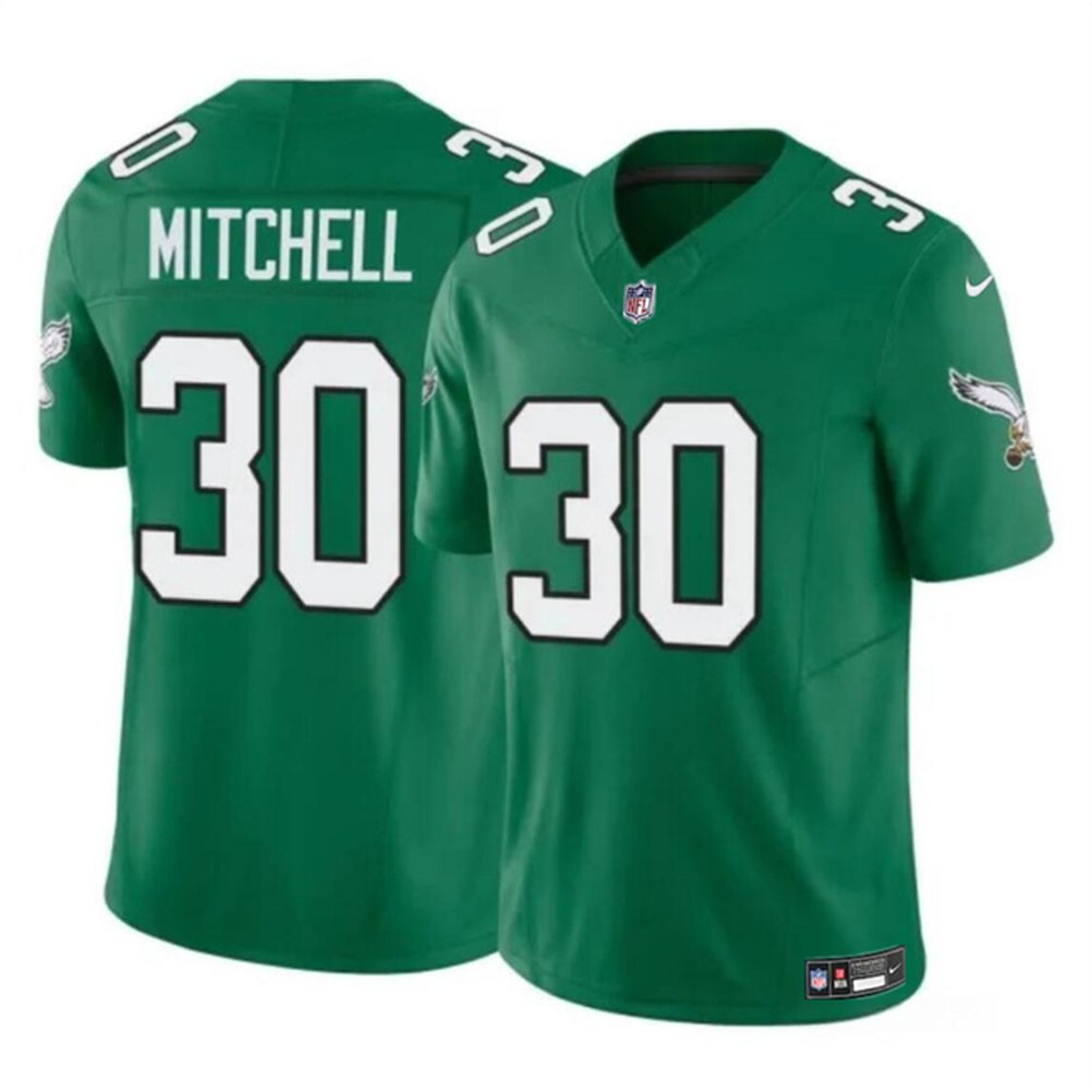Youth Philadelphia Eagles #30 Quinyon Mitchell Kelly Green 2024 Draft F.U.S.E Vapor UntouchableThrowback Limited Stitched Football Jersey Youth Philadelphia Eagles #30 Quinyon Mitchell Kelly Green 2024 Draft F.U.S.E Vapor UntouchableThrowback Limited Stitched Football Jersey