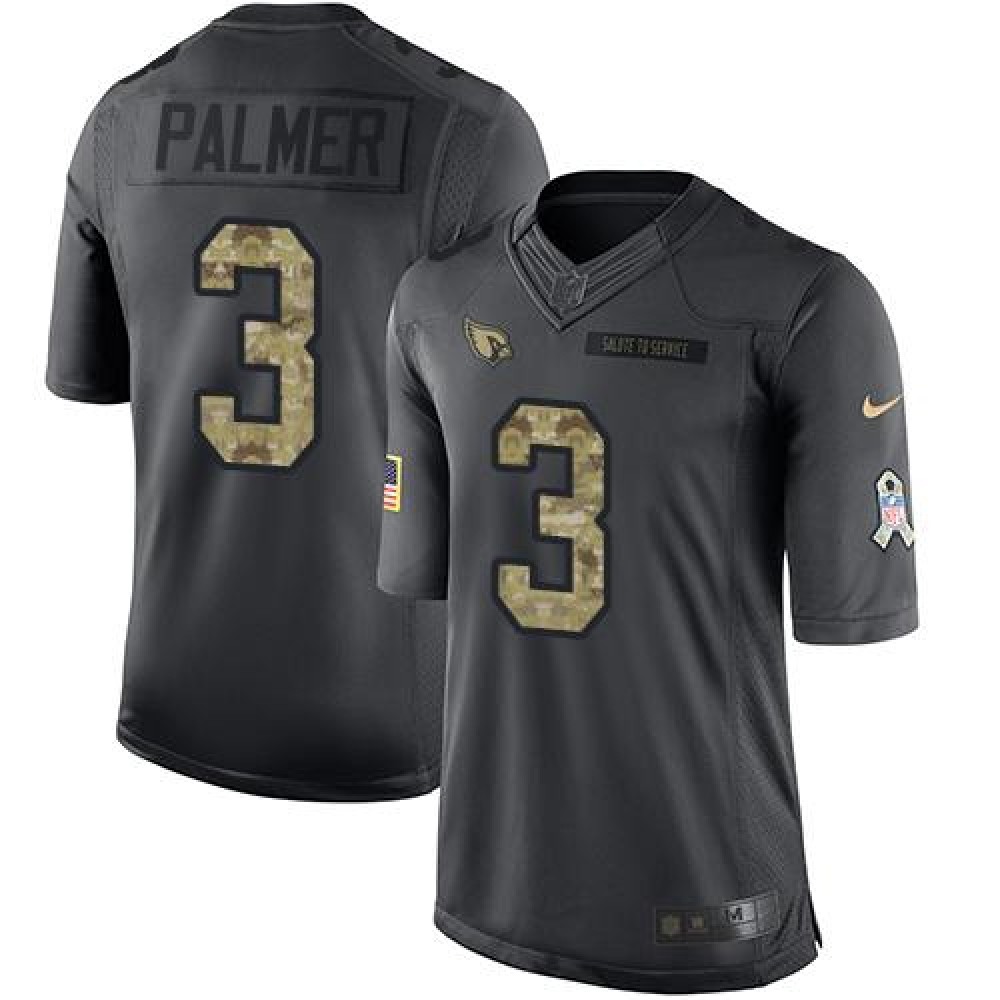 Nike Cardinals #3 Carson Palmer Black Men's Stitched NFL Limited 2016 Salute to Service Jersey Nike Cardinals #3 Carson Palmer Black Men's Stitched NFL Limited 2016 Salute to Service Jersey