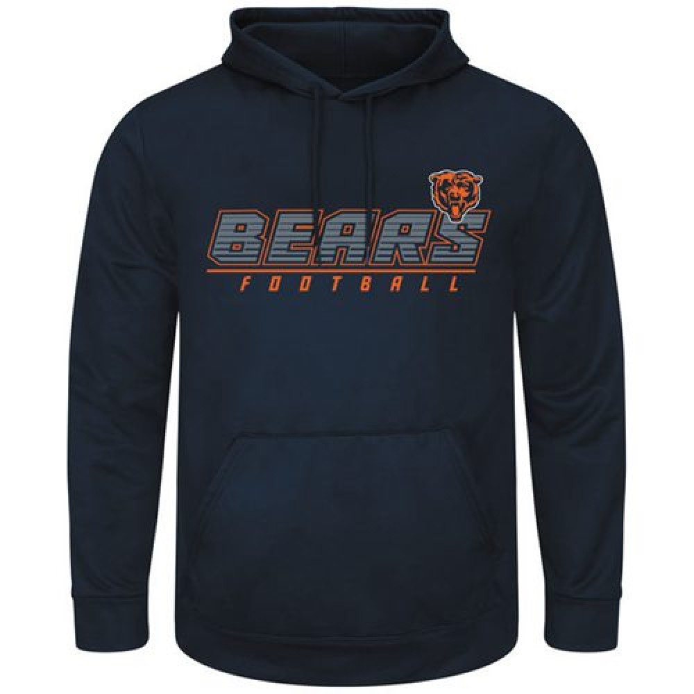 Chicago Bears Majestic Punt Return Pullover Hoodie Navy Chicago Bears Majestic Punt Return Pullover Hoodie Navy