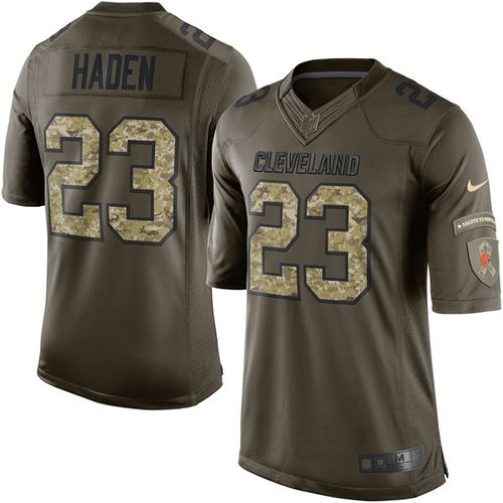 Nike Browns #23 Joe Haden Green Men's Stitched NFL Limited Salute to Service Jersey Nike Browns #23 Joe Haden Green Men's Stitched NFL Limited Salute to Service Jersey