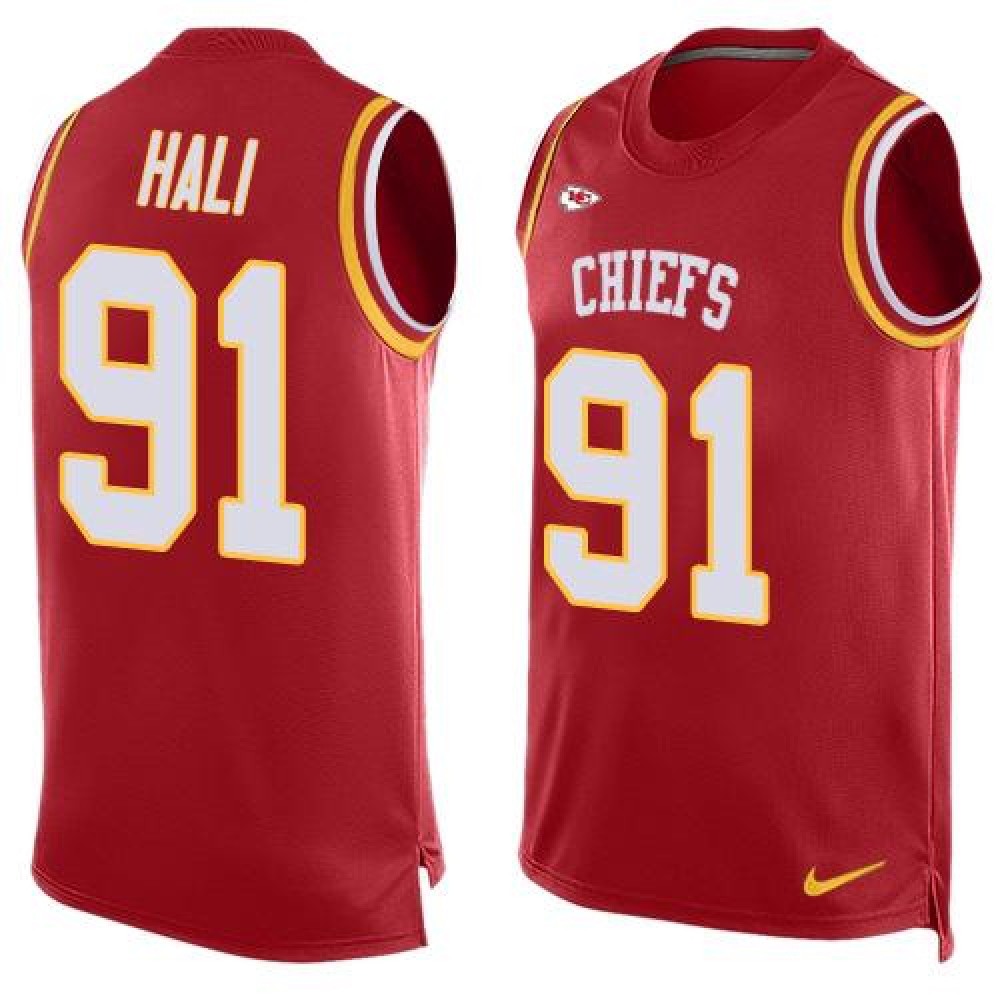Nike Chiefs #91 Tamba Hali Red Team Color Men's Stitched NFL Limited Tank Top Jersey Nike Chiefs #91 Tamba Hali Red Team Color Men's Stitched NFL Limited Tank Top Jersey