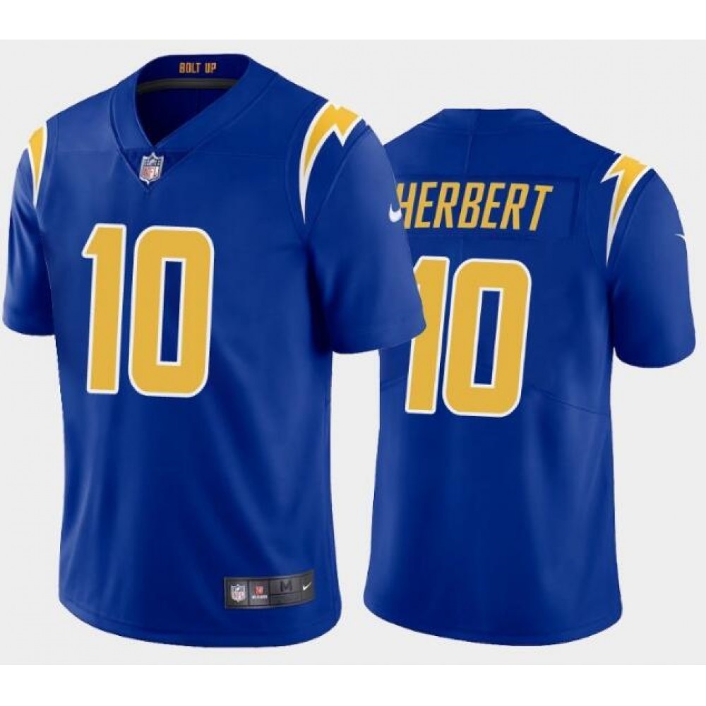Youth Los Angeles Chargers #10 Justin Herbert 2020 Royal Vapor Untouchable Limited Stitched Jersey Youth Los Angeles Chargers #10 Justin Herbert 2020 Royal Vapor Untouchable Limited Stitched Jersey