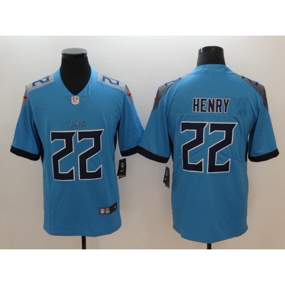Men's Tennessee Titans #22 Derrick Henry Light Blue New 2018 Vapor Untouchable Limited Stitched Jersey Men's Tennessee Titans #22 Derrick Henry Light Blue New 2018 Vapor Untouchable Limited Stitched Jersey