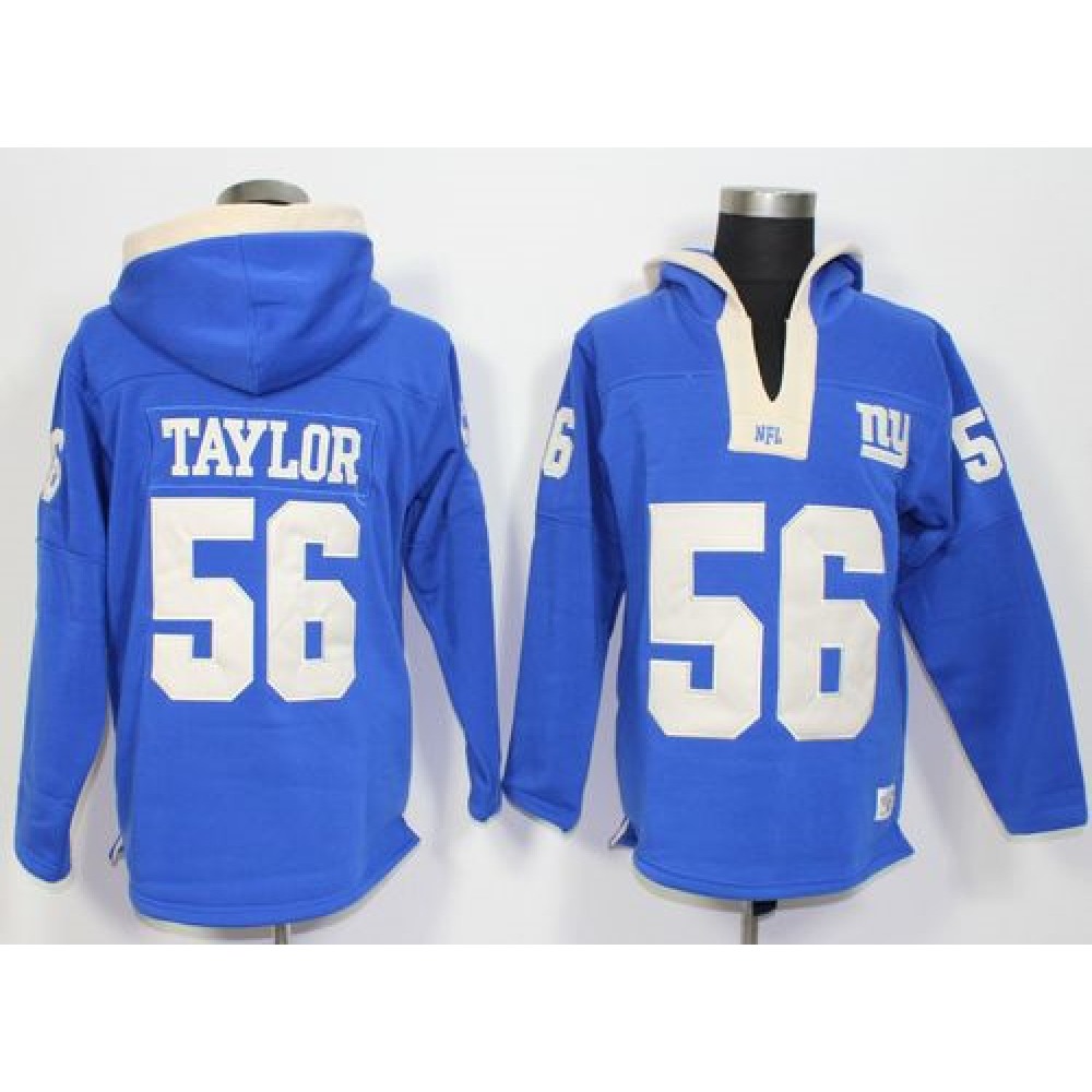 New York Giants #56 Lawrence Taylor Royal Blue Player Winning Method Pullover NFL Hoodie New York Giants #56 Lawrence Taylor Royal Blue Player Winning Method Pullover NFL Hoodie