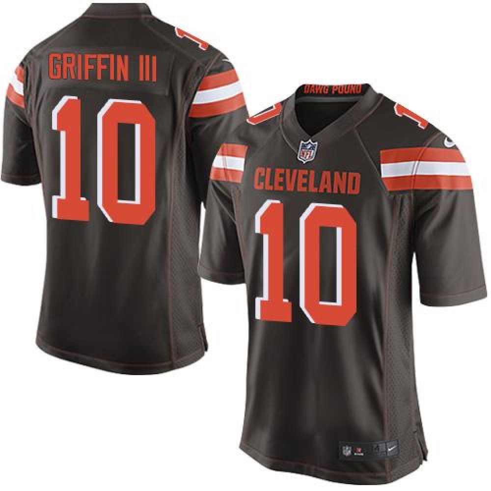 Nike Browns #10 Robert Griffin III Brown Team Color Youth Stitched NFL New Elite Jersey Nike Browns #10 Robert Griffin III Brown Team Color Youth Stitched NFL New Elite Jersey