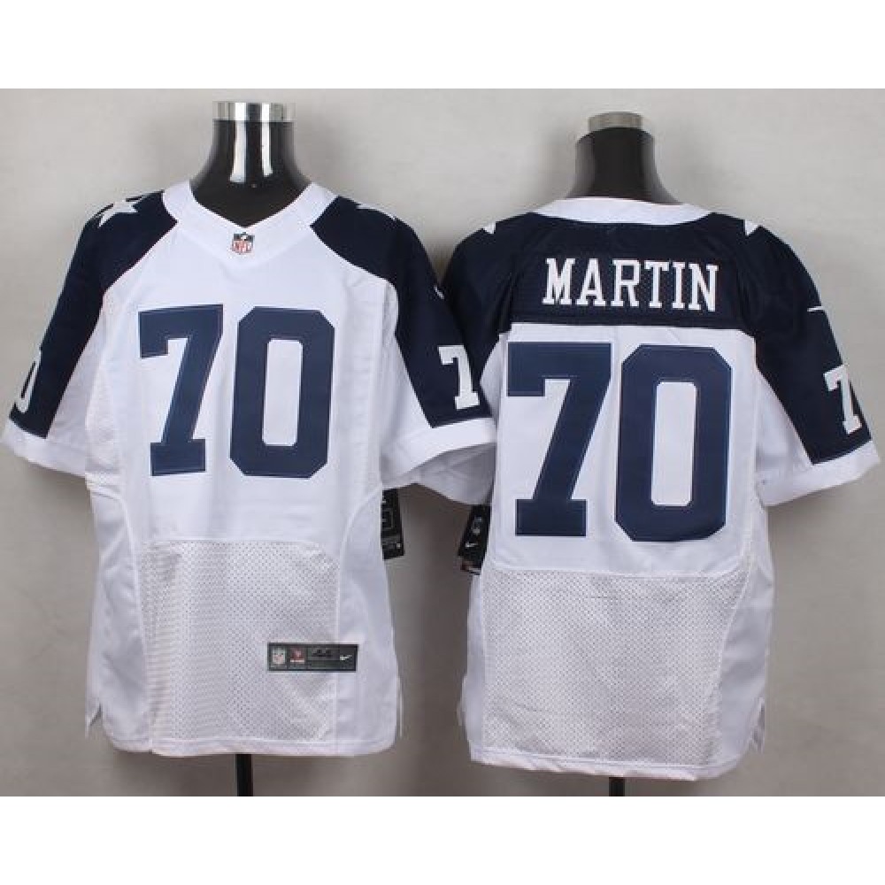 Nike Cowboys #70 Zack Martin White Thanksgiving Throwback Men's Stitched NFL Elite Jersey Nike Cowboys #70 Zack Martin White Thanksgiving Throwback Men's Stitched NFL Elite Jersey