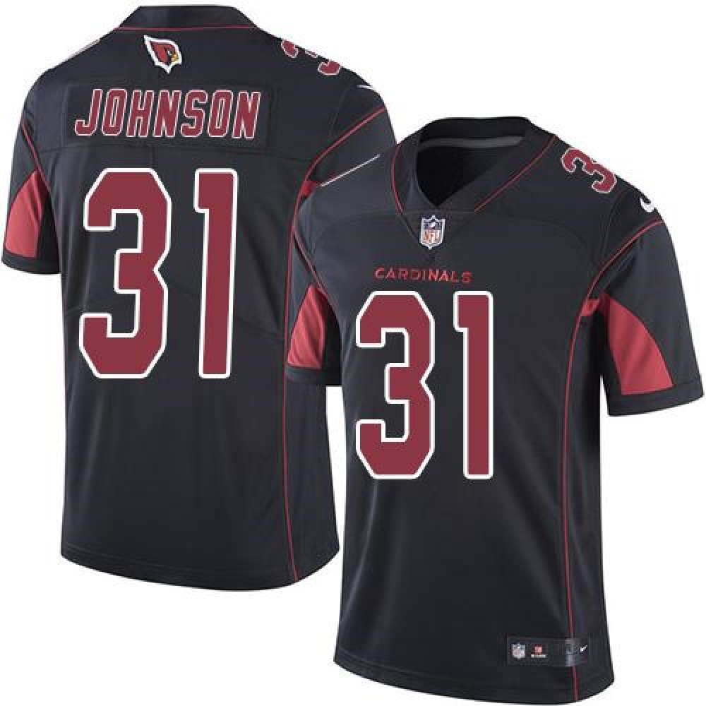 Nike Cardinals #31 David Johnson Black Youth Stitched NFL Limited Rush Jersey Nike Cardinals #31 David Johnson Black Youth Stitched NFL Limited Rush Jersey