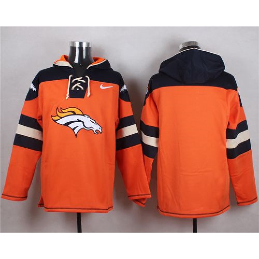 Nike Broncos Blank Orange Player Pullover NFL Hoodie Nike Broncos Blank Orange Player Pullover NFL Hoodie
