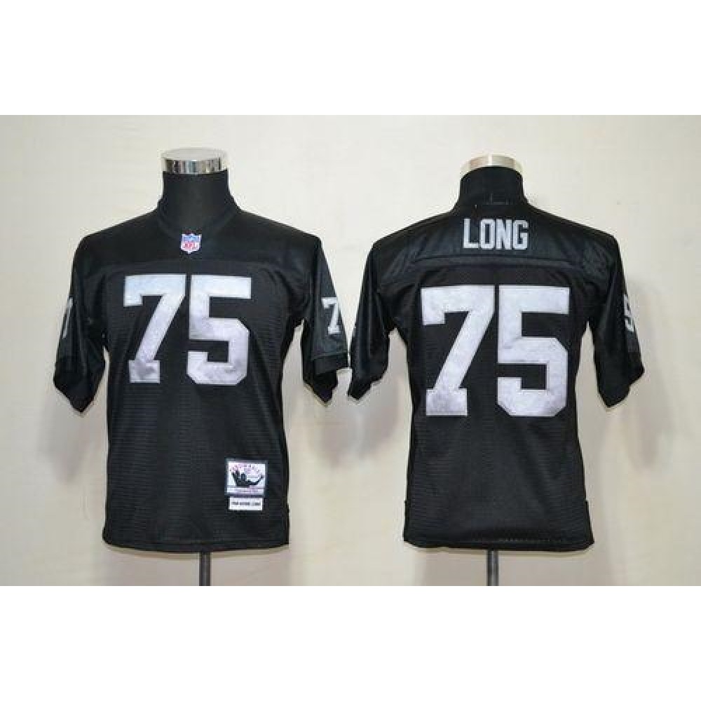 Mitchell And Ness Raiders #75 Howie Long Black Throwback Stitched Youth NFL Jersey Mitchell And Ness Raiders #75 Howie Long Black Throwback Stitched Youth NFL Jersey