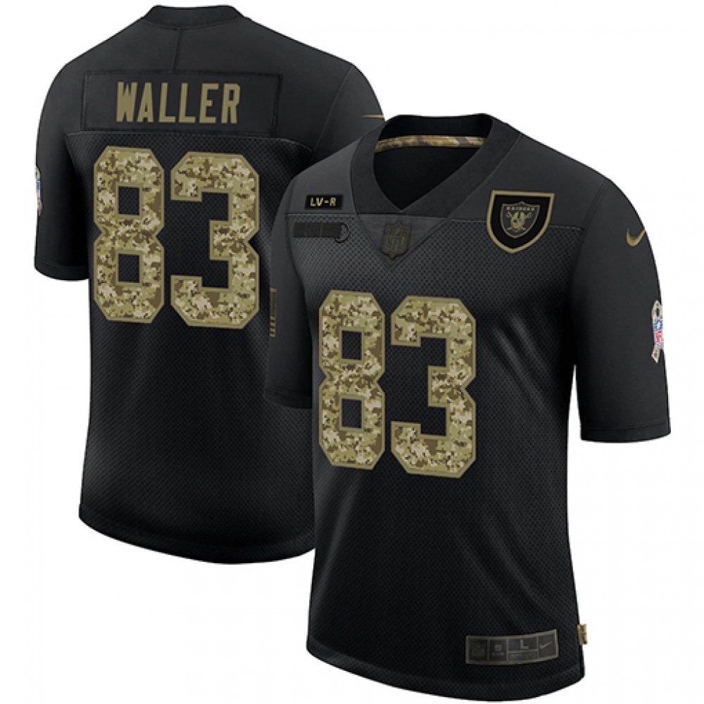 Men's Las Vegas Raiders #83 Darren Waller Black Camo Salute To Service Limited Stitched Jersey Men's Las Vegas Raiders #83 Darren Waller Black Camo Salute To Service Limited Stitched Jersey