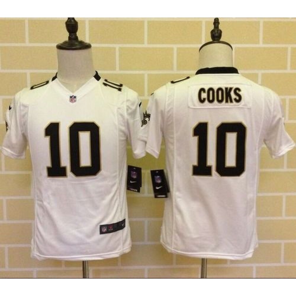 Nike Saints #10 Brandin Cooks White Youth Stitched NFL Elite Jersey