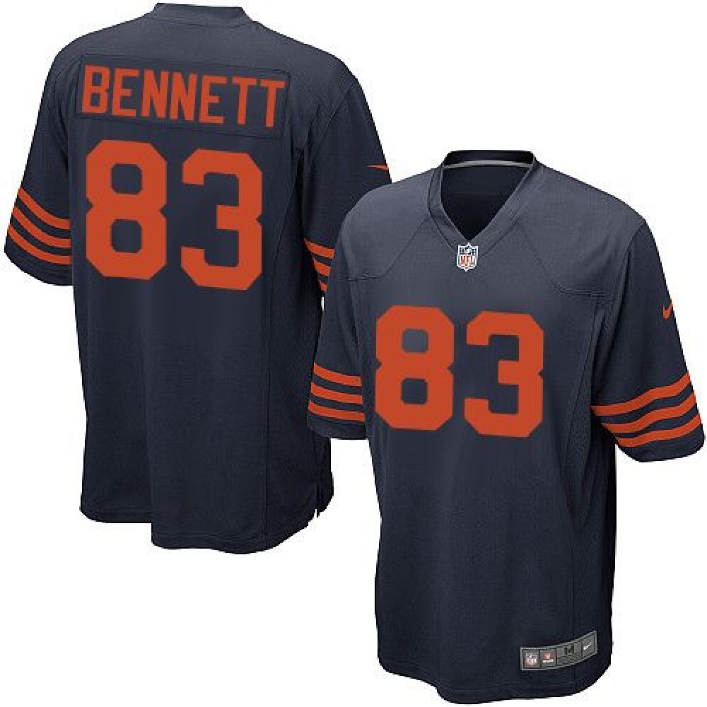 Nike Bears #83 Martellus Bennett Navy Blue 1940s Throwback Youth Stitched NFL Elite Jersey Nike Bears #83 Martellus Bennett Navy Blue 1940s Throwback Youth Stitched NFL Elite Jersey