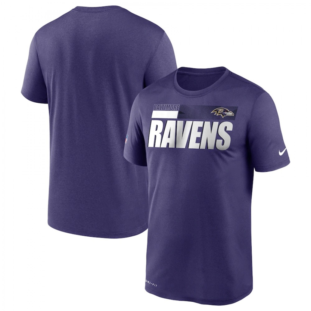 Men's Baltimore Ravens 2020 Purple Sideline Impact Legend Performance T-Shirt Men's Baltimore Ravens 2020 Purple Sideline Impact Legend Performance T-Shirt