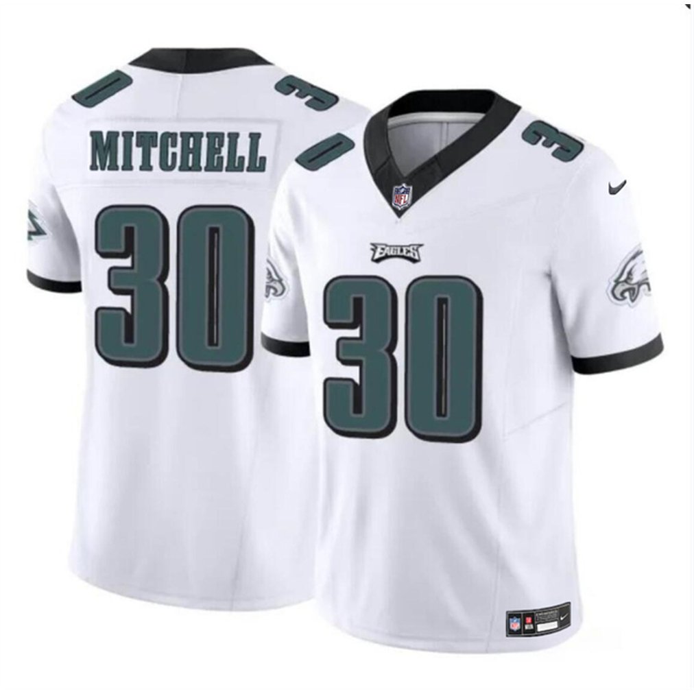 Youth Philadelphia Eagles #30 Quinyon Mitchell White 2024 Draft F.U.S.E Vapor Untouchable Limited Stitched Football Jersey Youth Philadelphia Eagles #30 Quinyon Mitchell White 2024 Draft F.U.S.E Vapor Untouchable Limited Stitched Football Jersey