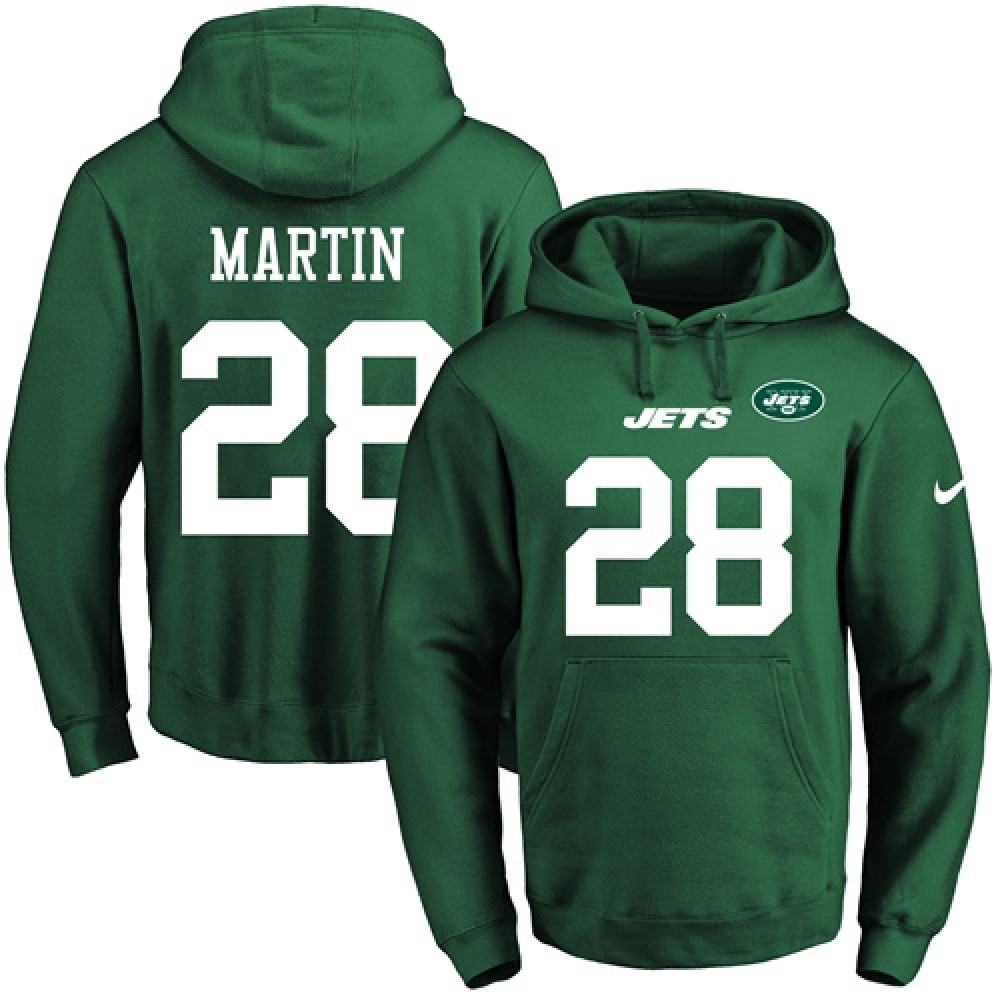 Nike Jets #28 Curtis Martin Green Name & Number Pullover NFL Hoodie Nike Jets #28 Curtis Martin Green Name & Number Pullover NFL Hoodie
