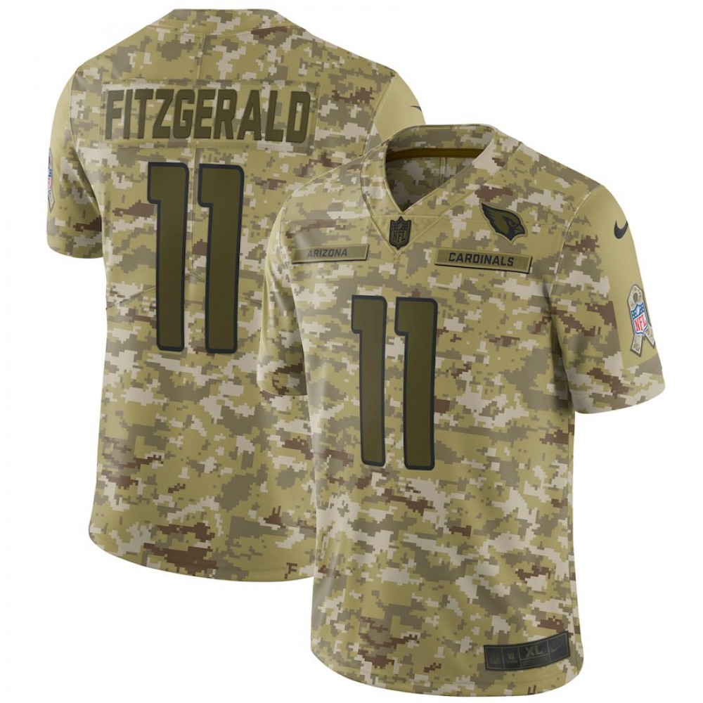 Men's Arizona Cardinals #11 Larry Fitzgerald 2018 Camo Salute to Service Limited Stitched NFL Jersey Men's Arizona Cardinals #11 Larry Fitzgerald 2018 Camo Salute to Service Limited Stitched NFL Jersey
